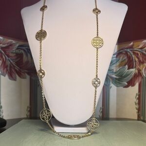 Dana Buchman Floral Medallion Necklace
